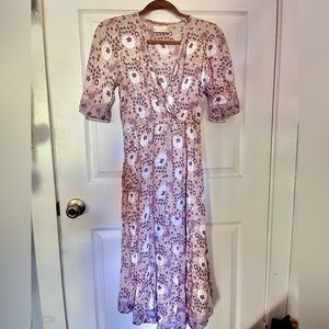 Natalie Martin Coco dress size XS amethyst vintage flowers